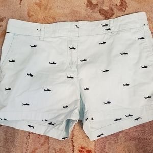 British Khaki shorts with sharks